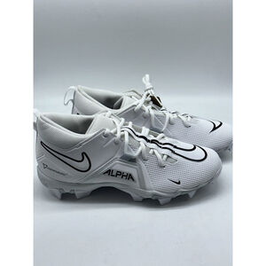 Nike Alpha Menace 3 Shark White Black Football Cleats MENS SZ 10 (CV0582-109)